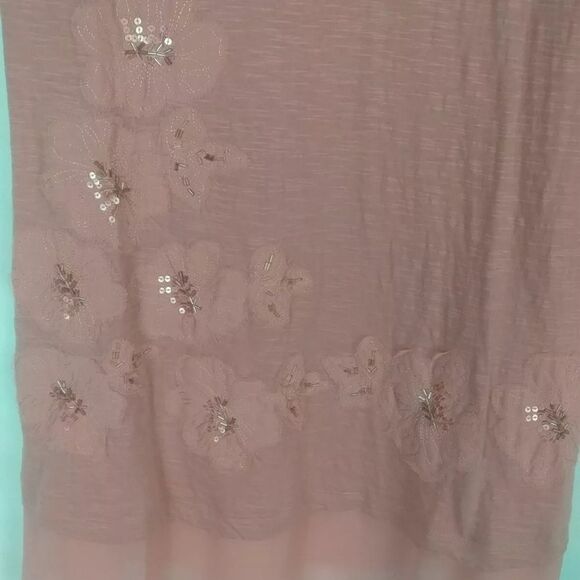 LOGO by Lori Goldstein Black Slub Knit Embellished - Picture 6 of 8